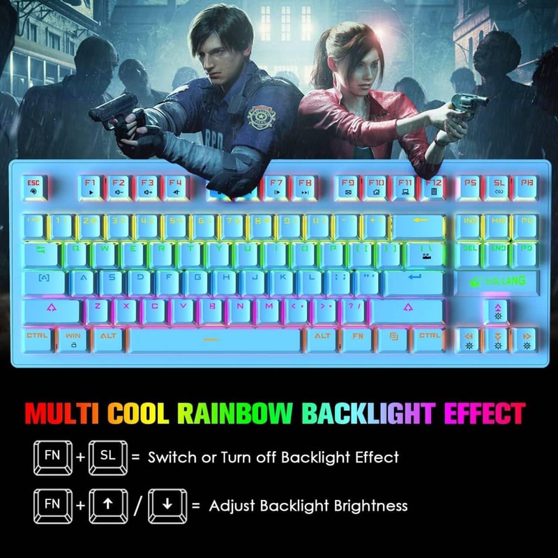 LexonElec K550 Gaming Billentyűzet és M1 Egér Szett Egérpaddal - Vezetékes Gamer Kombó PC-hez