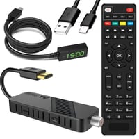 LEYF DVB-S2 Satelitný prijímač Full HD 1080P HDMI TV Stick, skrytý za TV, digitálny displej, univerzálny diaľkový ovládač 2v1, USB, Astra 8