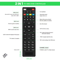 LEYF DVB-S2 Satelitný prijímač Full HD 1080P HDMI TV Stick, skrytý za TV, digitálny displej, univerzálny diaľkový ovládač 2v1, USB, Astra 4