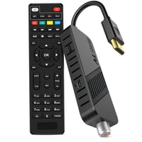 LEYF DVB-S2 Satelitný prijímač Full HD 1080P HDMI TV Stick, skrytý za TV, digitálny displej, univerzálny diaľkový ovládač 2v1, USB, Astra 1