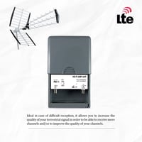LEYF Erősítő Tápegységgel 2 TV Kimenettel TNT Antenna Előerősítőhöz HDTV Jel 15-38dB 5