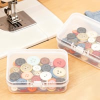 Leyrens mini úložný box, 21 ks, priehľadné plastové krabičky s vekom na tablety, korálky, prstene, náušnice a skrutky, 6,4x4,5x2 cm 3