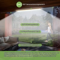 Plafonieră LED LEZOE cu senzor de mișcare IP66 120 cm 30W 4200 lumeni pentru spații umede, baie, garaj, depozit, atelier, bucătărie 4000K 3