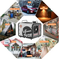 LF Bros 5kW Diesel Fűtőkészülék 12V/24V/220V Távirányítóval LCD Kijelzővel 7