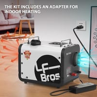 LF Bros 5kW Diesel Fűtőkészülék 12V/24V/220V Távirányítóval LCD Kijelzővel 4