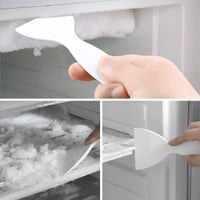 LFBEST Hűtőszekrény Lefolyó Tisztító Készlet 8 db - Rugalmas Kefe, 100 ml Fecskendő, Tisztítócső, Jégtelenítő Lapát, 4 Lefolyónyílás Dugó 6