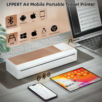 LFPERT P83 Hordozható Hőpapíros A4 Nyomtató - iOS és Android Kompatibilis, Tintamentes Mobil Nyomtató Otthoni, Irodai és Iskolai Használatra 2