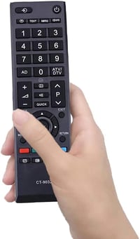 LFYSJTX CT-90326 Univerzális Távirányító Toshiba TV-hez - Programozás Nélküli Csere Távirányító, 10m Hatótávolság, Fekete 5