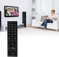 LFYSJTX CT-90326 Univerzális Távirányító Toshiba TV-hez - Programozás Nélküli Csere Távirányító, 10m Hatótávolság, Fekete 2