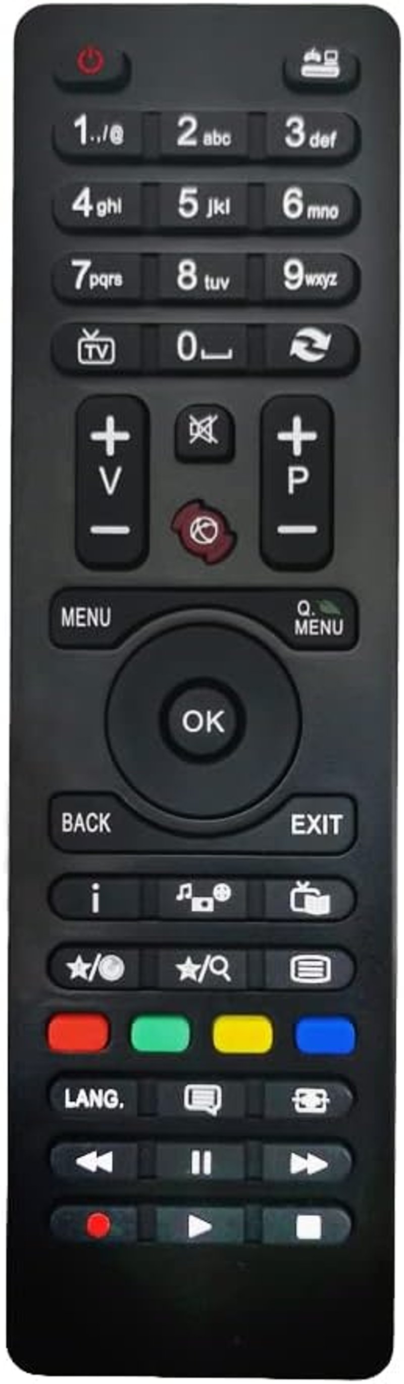 LFYSJTX RC-4875 Univerzális Távirányító Telefunken TV-hez - Kompatibilis TFLD32HD82B TF40189LED13 Modellekkel - Programozás Nélküli Használa