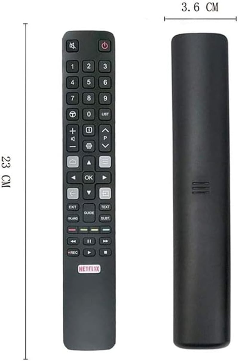 LFYSJTX RC802N Univerzális Távirányító TCL Thomson Smart TV-hez - Kompatibilis 32ES560 40ES560 U50P6146 Modellekkel, 10m Hatótáv