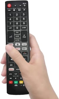 LFYSJTX Univerzális Távirányító LG TV-hez - Kompatibilis 32LH590U 43LH630V 49UH610V Modellekkel - Programozás Nélküli Fekete Vezérlő 10m Hat 4