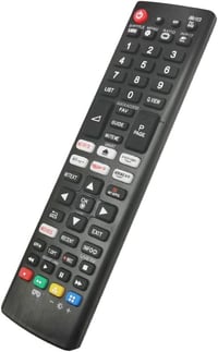 LFYSJTX Univerzális Távirányító LG TV-hez - Kompatibilis 32LH590U 43LH630V 49UH610V Modellekkel - Programozás Nélküli Fekete Vezérlő 10m Hat 2