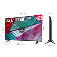 LG 43UR78006LK 43" UHD Smart TV - Active HDR, 60 Hz, 4K televízor, model 2023 2