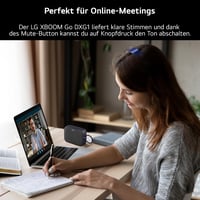 Bluetooth reproduktor LG DXG1 – Hlasitý odposluch na konferenčné hovory, 5-hodinová výdrž batérie, vodotesnosť IPX5, čierny, kompatibilný s iPhone, Google a Galaxy 4