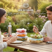 LG Luxury & Grace 4 db üveg ételtartó 360 ml légmentes mikróhullámú sütőhöz 5