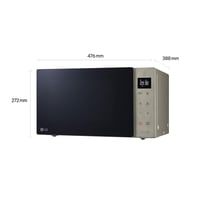 Cuptor cu microunde LG MH6535NBS cu grill, 25 L, 1000 W, Smart Inverter, afișaj LED, Noble Steel, independent 5