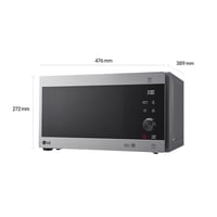 Cuptor cu microunde combinat LG MH6565CPS, 25 litri, 1000W, control tactil, oțel inoxidabil, argintiu, încorporabil 5