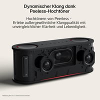 Prenosný Bluetooth reproduktor LG XBOOM Bounce – čierny, vodotesnosť IP67, 30-hodinová výdrž batérie, 27,2 cm, kompatibilný s Google, Siri a Alexa, 2025 10