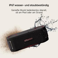 Prenosný Bluetooth reproduktor LG XBOOM Bounce – čierny, vodotesnosť IP67, 30-hodinová výdrž batérie, 27,2 cm, kompatibilný s Google, Siri a Alexa, 2025 8