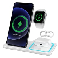 LgCiXli 3 az 1-ben összecsukható töltőállomás iPhone/Apple Watch/AirPods - USB-C 1
