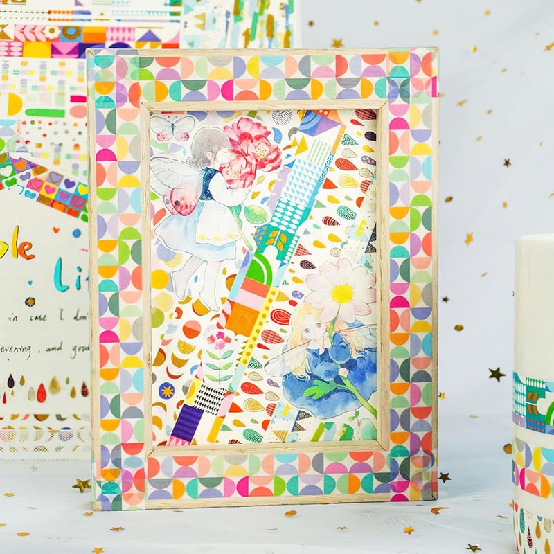 LGEGE Gyermeki Mintás Washi Szalag Készlet - 12 Tekercs, 15mm Széles Japán Dekorációs Ragasztószalag Scrapbookhoz, Bullet Journalhoz, Ajándé
