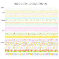 LGEGE Washi Dekorációs Ragasztószalag Készlet - 20 Tekercs, 5 Szélesség (5-25mm), Japán Masking Tape Scrapbookhoz, Bullet Journalhoz, Ajándé 2
