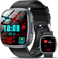 Lgnitek 1.75" HD Smartwatch ECG+HRV, Vérnyomás, Pulzus, SpO2, Hőmérséklet Monitorozás Férfiaknak és Nőknek 1