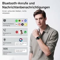 Lgnitek 2026 Smartwatch ECG + HRV Egészségmérő Óra Android iOS-hez 5
