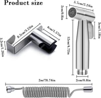 Lhdfyqt Kézi Bidet Sprayer Toalett Higiéniához, Hidegvizes Zuhanyfej 5