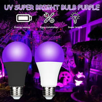 LIAISIMI UV fekete fény izzó E27, 9 W, 395 nm - 4 db 7
