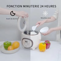 LIANGMEIXIN 1L Mini Rizsfőző Automata Tapadásmentes Edénnyel Gőzöléssel 4