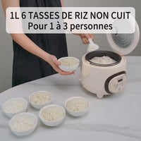 LIANGMEIXIN 1L Mini Rizsfőző Automata Tapadásmentes Edénnyel Gőzöléssel 5