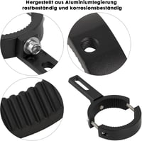 liangren 38-60mm Motoros Fényszóró Tartó Konzol, 2 Darabos Állítható Univerzális Lámpa Rögzítő Készlet Motorkerékpárhoz 5