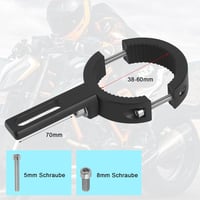 liangren 38-60mm Motoros Fényszóró Tartó Konzol, 2 Darabos Állítható Univerzális Lámpa Rögzítő Készlet Motorkerékpárhoz 2