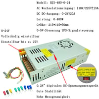 LianShi 0-24V 480W Digitális Tápegység Szabályozható Feszültség LED Motor 3D Nyomtatóhoz 6