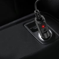 Încărcător auto LIANSUM 24W DC 12V 2A, cablu de alimentare brichetă auto 5.5x2.1mm cu 8 conectori, pentru GPS, DVD, difuzor, cameră, router, pompă de sân, bandă LED 3