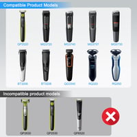 LIANSUM fekete borotvatöltő tápkábel Philips Norelco OneBlade QP2520 QP2620 RQ328 RQ338 RQ350 QG3340 4,3 V A00390 modellhez 2