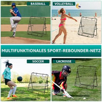Rebounder LIANTRAL pentru fotbal, volei și baseball, plasă portabilă pentru antrenament, unghi reglabil pentru pase și șuturi, 80 x 87 cm 7