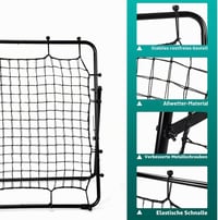 Rebounder LIANTRAL pentru fotbal, volei și baseball, plasă portabilă pentru antrenament, unghi reglabil pentru pase și șuturi, 80 x 87 cm 6