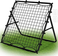 Rebounder LIANTRAL pentru fotbal, volei și baseball, plasă portabilă pentru antrenament, unghi reglabil pentru pase și șuturi, 80 x 87 cm 1