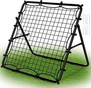 Rebounder LIANTRAL pentru fotbal, volei și baseball, plasă portabilă pentru antrenament, unghi reglabil pentru pase și șuturi, 80 x 87 cm