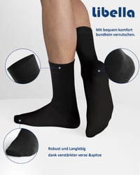 Bavlnené ponožky Libella 2401 unisex, na biznis aj voľný čas, 12 párov, čierna, modrá a sivá, veľkosti 39-42, 43-46, 47-50 2