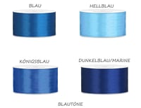 Saténová stuha Libetui tmavomodrá – 3 mm x 50 m 4