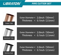 Libraton csővágó 5-50mm rozsdamentes acél, réz és alumínium csőhöz 4