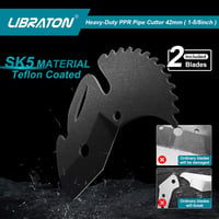 Libraton PVC csővágó 42mm, cserélhető pengével, műanyag csövekhez 4