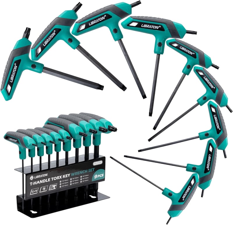 LIBRATON T10-T50 Torx Kulcs Készlet Autó Kerékpár Szereléshez Tárolóval