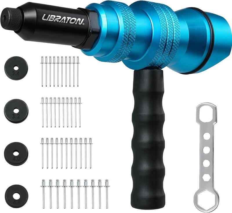 Libraton Vak Szegecs Adapter Fúrógéphez és Csavarbehajtóhoz 2.4-4.8mm