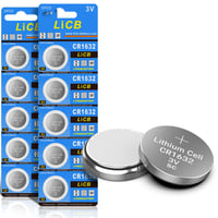 Lítiová gombíková batéria LiCB CR1632 3V – balenie 10 ks, kapacita 120 mAh 1