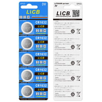 Lítiová gombíková batéria LiCB CR1632 3V – balenie 10 ks, kapacita 120 mAh 7